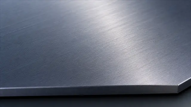 Lámina de metal pulido con textura de acero cepillado
