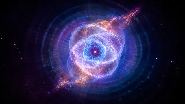Explosión de nebulosa en el espacio profundo